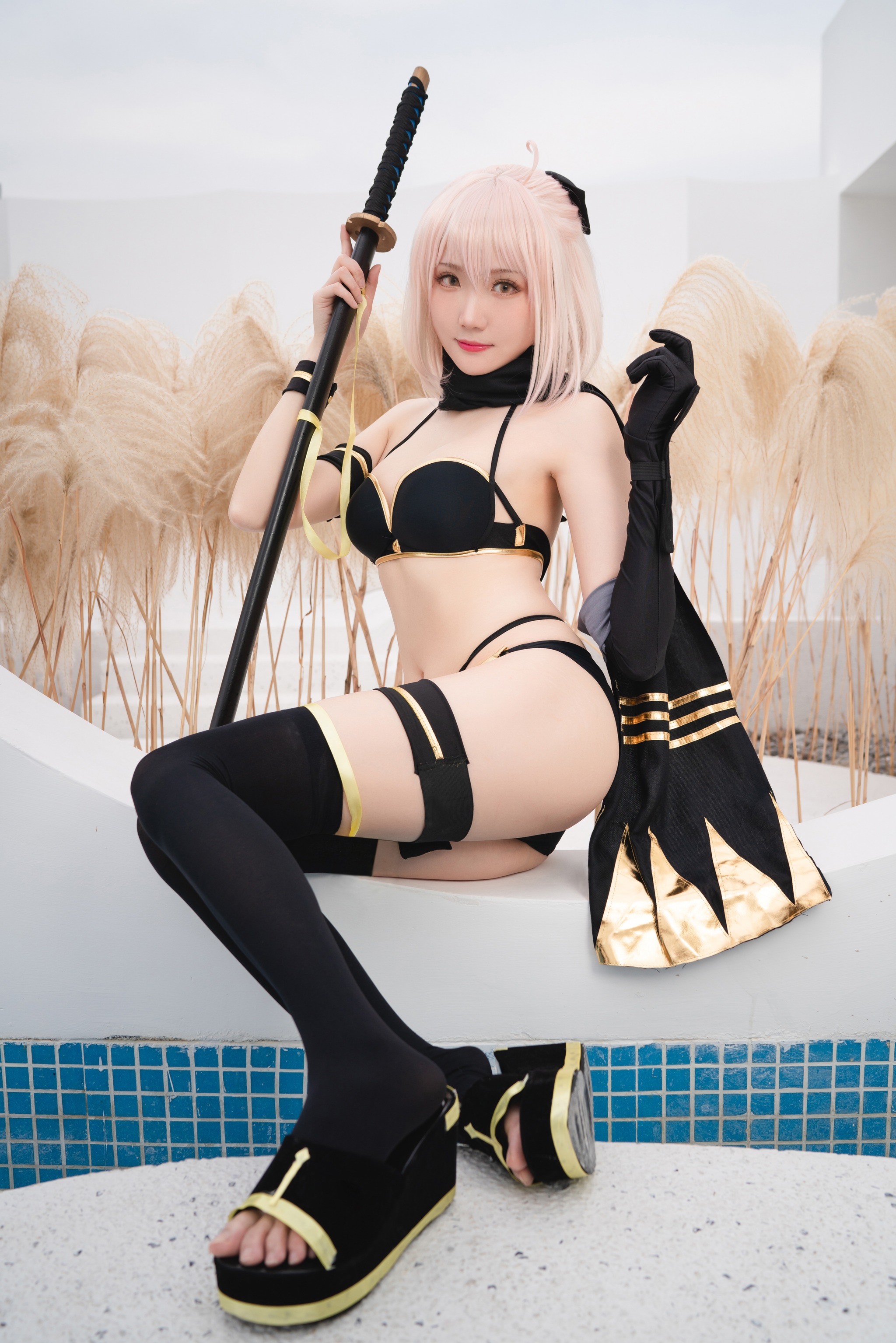 图片[1]-瓜希酱 – NO.017 总司 水着 [24P]-XikXak